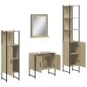 4 Piece Bathroom Cabinet Set in Sonoma Oak - Stylish Storage