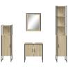 4 Piece Bathroom Cabinet Set in Sonoma Oak - Stylish Storage