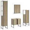 4 Piece Bathroom Cabinet Set in Sonoma Oak - Stylish Storage