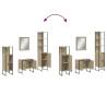 4 Piece Bathroom Cabinet Set in Sonoma Oak - Stylish Storage