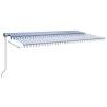 Buy Manual Retractable Awning 6x3m - Blue & White | HipoMarket