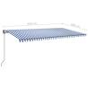 Buy Manual Retractable Awning 6x3m - Blue & White | HipoMarket