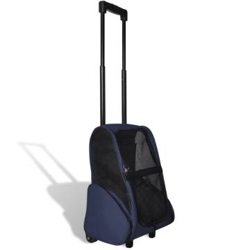 Foldable Multipurpose Pet Trolley - Lightweight & Durable Blue