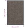 Doormat Tufted 80x120 cm Dark Brown | HipoMarket