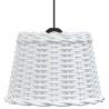 Ceiling Lamp Shade White Ø30x20 cm Wicker - Stylish & Functional