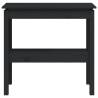 Elegant Black Console Table - Solid Pine Wood 80x40x75 cm