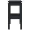 Elegant Black Console Table - Solid Pine Wood 80x40x75 cm