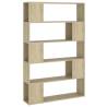 Stylish Book Cabinet Room Divider - Sonoma Oak 100x24x155 cm