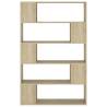 Stylish Book Cabinet Room Divider - Sonoma Oak 100x24x155 cm