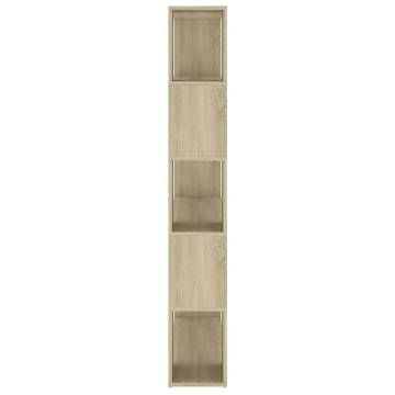 Stylish Book Cabinet Room Divider - Sonoma Oak 100x24x155 cm