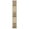 Stylish Book Cabinet Room Divider - Sonoma Oak 100x24x155 cm