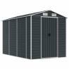 Garden Shed Anthracite 191x300 cm Galvanised Steel – Hipomarket