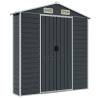 Garden Shed Anthracite 191x300 cm Galvanised Steel – Hipomarket