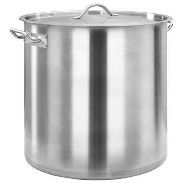 50L Stainless Steel Stock Pot - Durable Kitchen Essential