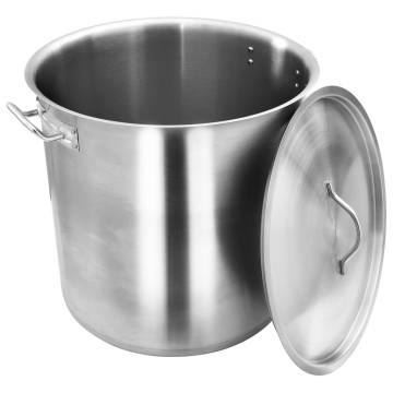 50L Stainless Steel Stock Pot - Durable Kitchen Essential