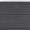 Fence Panel Set Grey 353x186 cm WPC - Durable & Stylish