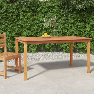 Garden Dining Table 150x90 cm Solid Wood Teak | HipoMarket