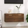 Wall Cabinet Brown Oak 80x35x36.5 cm Engineered Wood Colour brown oak Quantity in Package 1 Number of Pieces 