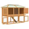 Animal Rabbit Cage Double Floor Wood | Cozy & Durable