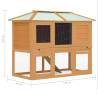 Animal Rabbit Cage Double Floor Wood | Cozy & Durable