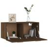 Wall Cabinet Brown Oak 80x35 cm - Space Saving & Stylish