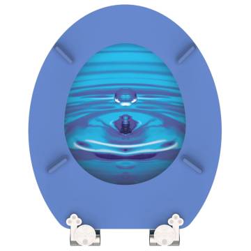 SCHÜTTE Soft-Close Toilet Seat - BLUE DROP | Comfort & Style