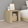 Elegant Bedside Table Sonoma Oak - 41x40x36 cm | Hipomarket