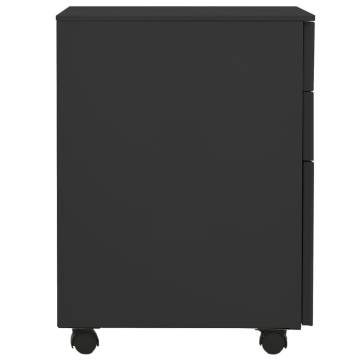 Mobile File Cabinet Anthracite - Durable Steel Office Storage