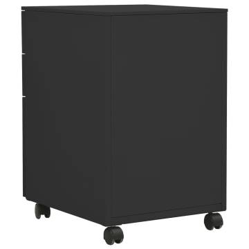 Mobile File Cabinet Anthracite - Durable Steel Office Storage