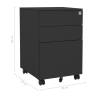 Mobile File Cabinet Anthracite - Durable Steel Office Storage