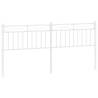 Stylish White Metal Headboard 193 cm for Your Bedroom