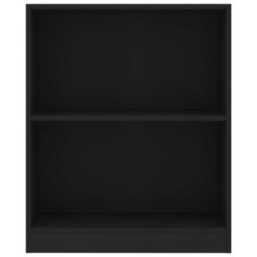 Stylish Black Bookshelf 60x24x76 cm - Functional Storage