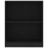 Stylish Black Bookshelf 60x24x76 cm - Functional Storage