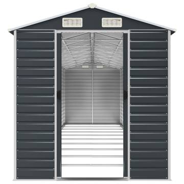 Garden Shed Anthracite 191x895x198 cm - Galvanised Steel