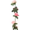 6 pcs Rose Artificial Flower Garlands - 240 cm - HipoMarket