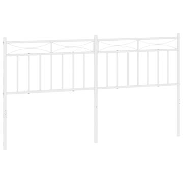 Stylish White Metal Headboard 160 cm for Your Bedroom