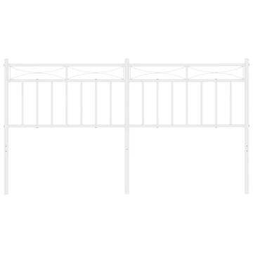 Stylish White Metal Headboard 160 cm for Your Bedroom