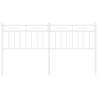 Stylish White Metal Headboard 160 cm for Your Bedroom