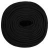 Work Rope Black 8mm 50m Polyester - Durable & Versatile