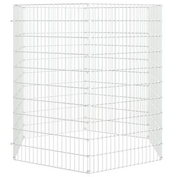 6-Panel Rabbit Cage 54x100 cm - Galvanised Iron for Pets