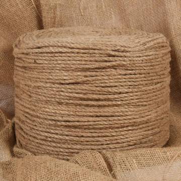 Jute Rope 50m Long, 6mm Thick - Versatile & Natural