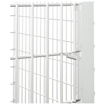 6-Panel Rabbit Cage 54x100 cm - Galvanised Iron for Pets