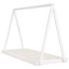 Kids Bed Frame White 80x200 cm Solid Wood Pine - Stylish & Safe