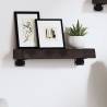 Wall Shelf Dark Brown 40x10x6 cm Treated Solid Wood Oak Colour dark brown Size 40 x 10 x 6 cm Quantity in Package 1 Number of Pieces 