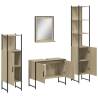 4 Piece Bathroom Cabinet Set - Sonoma Oak - Stylish Storage