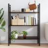 Wall Shelf Dark Brown 100x50 cm - Solid Oak Storage Solution