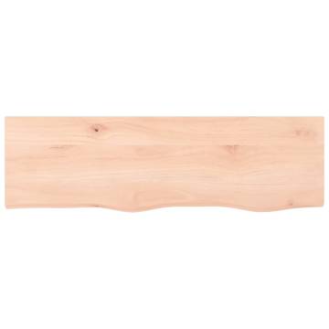 Wall Shelf 100x30 cm Solid Oak - Rustic Storage Solution