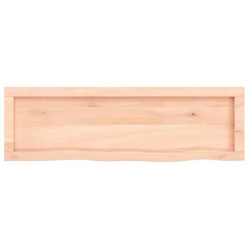 Wall Shelf 100x30 cm Solid Oak - Rustic Storage Solution