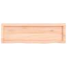 Wall Shelf 100x30 cm Solid Oak - Rustic Storage Solution