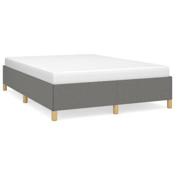 Dark Grey Fabric Bed Frame 135x190 cm Double - Hipomarket